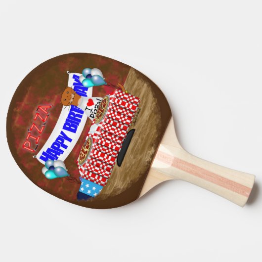 Oliver The Otter is 6 Years Old! Happy Birthday Tischtennis Schläger (Seitenansicht)