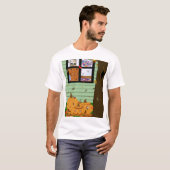 Oliver The Otter mit Blick auf Jack-o-Lanterns T-Shirt (Vorne ganz)