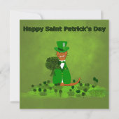 Oliver The Otter Picking Kleeblatts - Saint Patric (Vorderseite)