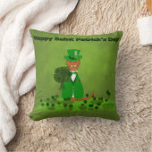 Oliver The Otter Picking Kleeblatts - Saint Patric Kissen (Decke)