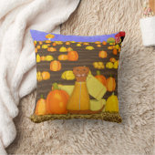 Oliver The Otter Picks a Pumpkin Kissen (Decke)