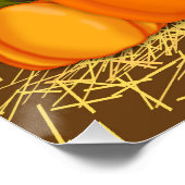 Oliver The Otter Picks a Pumpkin Poster (Ecke)