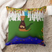 Oliver The Otter River Wolf Herbstpolyester Kissen (Decke)