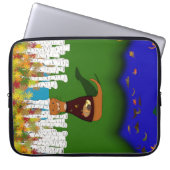 Oliver The Otter River Wolf Herbstpolyester Laptopschutzhülle (Vorderseite)