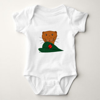 Oliver The Otter studiert a Ladybug Baby Strampler