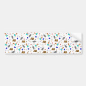 Oliver The Otter Summer Beach Vacation Pattern Autoaufkleber (Vorne)