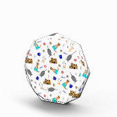 Oliver The Otter Summer Beach Vacation Pattern Fotoblock (Rechts)