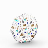 Oliver The Otter Summer Beach Vacation Pattern Fotoblock (Links)