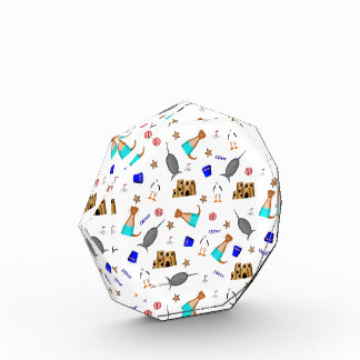 Oliver The Otter Summer Beach Vacation Pattern Fotoblock