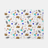 Oliver The Otter Summer Beach Vacation Pattern Fußmatte (Vorderseite)