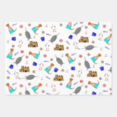 Oliver The Otter Summer Beach Vacation Pattern Geschenkpapier Set (Vorderseite 2)