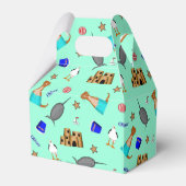 Oliver The Otter Summer Beach Vacation Pattern Geschenkschachtel (Rückseite)