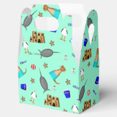 Oliver The Otter Summer Beach Vacation Pattern Geschenkschachtel (Geöffnet)