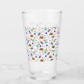 Oliver The Otter Summer Beach Vacation Pattern Glas (Rückseite)