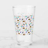 Oliver The Otter Summer Beach Vacation Pattern Glas (Vorderseite)