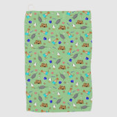 Oliver The Otter Summer Beach Vacation Pattern Golfhandtuch (Vorderseite)