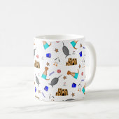 Oliver The Otter Summer Beach Vacation Pattern Kaffeetasse (VorderseiteRechts)