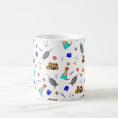 Oliver The Otter Summer Beach Vacation Pattern Kaffeetasse (Mittel)
