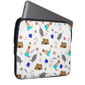 Oliver The Otter Summer Beach Vacation Pattern Laptopschutzhülle (Vorne Rechts)