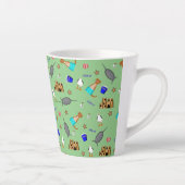 Oliver The Otter Summer Beach Vacation Pattern Milchtasse (Rechts)