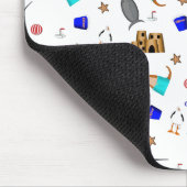 Oliver The Otter Summer Beach Vacation Pattern Mousepad (Ecke)