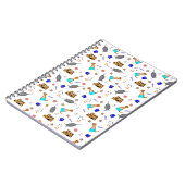 Oliver The Otter Summer Beach Vacation Pattern Notizblock (Linke Seite)