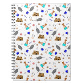 Oliver The Otter Summer Beach Vacation Pattern Notizblock (Vorderseite)