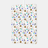 Oliver The Otter Summer Beach Vacation Pattern Ornament Aus Metall (Vorderseite links)
