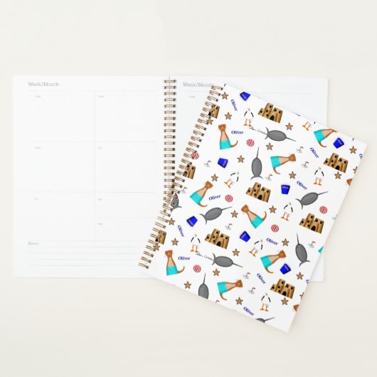 Oliver The Otter Summer Beach Vacation Pattern Planer (Anzeige)