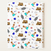 Oliver The Otter Summer Beach Vacation Pattern Planer (Rückseite)