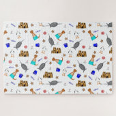 Oliver The Otter Summer Beach Vacation Pattern Puzzle (Horizontal)