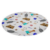 Oliver The Otter Summer Beach Vacation Pattern Schneidebrett (Ecke)