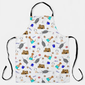 Oliver The Otter Summer Beach Vacation Pattern Schürze (Vorderseite)
