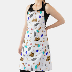 Oliver The Otter Summer Beach Vacation Pattern Schürze