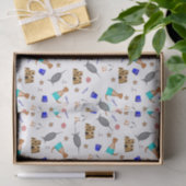 Oliver The Otter Summer Beach Vacation Pattern Seidenpapier (Geschenk)