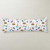 Oliver The Otter Summer Beach Vacation Pattern Seitenschläferkissen (Rückseite)