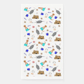 Oliver The Otter Summer Beach Vacation Pattern Serviette (Vorderseite)