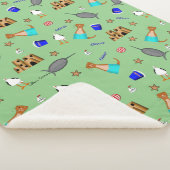 Oliver The Otter Summer Beach Vacation Pattern Sherpadecke (3/4)