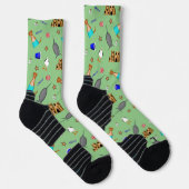 Oliver The Otter Summer Beach Vacation Pattern Socken (Rechts)