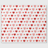 Oliver The Otter Valentine's Day Pattern Geschenkpapier (Flach)