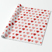 Oliver The Otter Valentine's Day Pattern Geschenkpapier (Ungerollt)