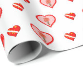 Oliver The Otter Valentine's Day Pattern Geschenkpapier (Rolleneckpunkt)