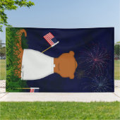 Oliver The Otter Watching Fireworks Banner (Außenbereich)