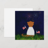 Oliver The Otter Watching Fireworks Einladung (Vorne/Hinten)