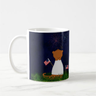 Oliver The Otter Watching Fireworks Kaffeetasse