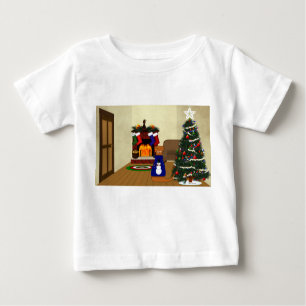 Oliver The Otters Weihnachten Baby T-shirt