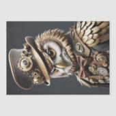 Oliver the Steampunk Owl - Decoupage - Seidenpapier (Vorderseite)