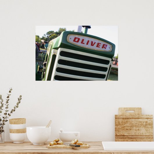 Oliver tractor decal poster (Küche)