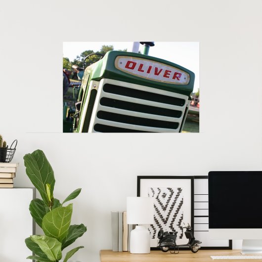 Oliver tractor decal poster (Heimbüro)