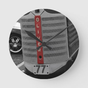 Oliver Tractor Runde Wanduhr